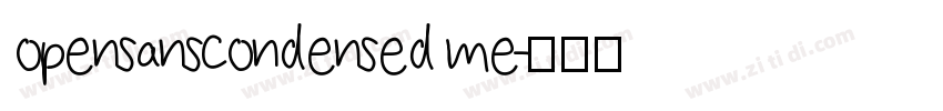 opensanscondensed me字体转换